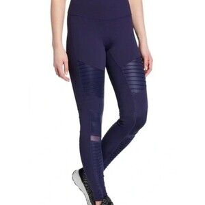 ALO Yoga Size XS Moto Leggings Navy Blue